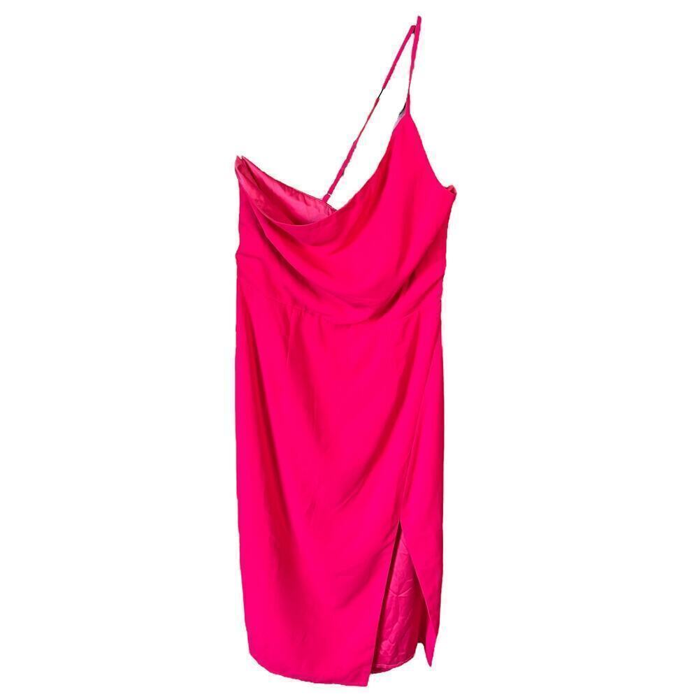 Lovers and Friends Lazo Midi Dress Hot Pink Size S - Picture 4 of 8